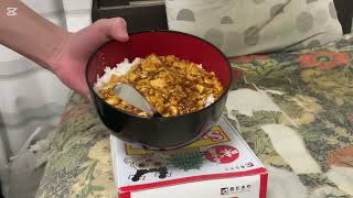 駐輪場のおじちゃんが凄かったのでひき肉なしの麻婆豆腐を食べる