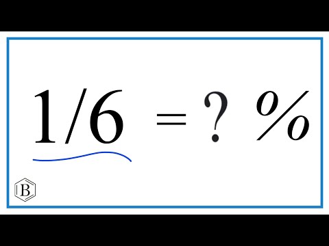 1/6 as a Percent