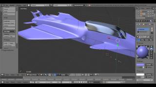 Blender Spontaneous Speed Modeling: Fighter Plane Thingy