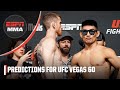 Predictions for #UFCVegas60: Cory Sandhagen vs. Song Yadong | UFC Live