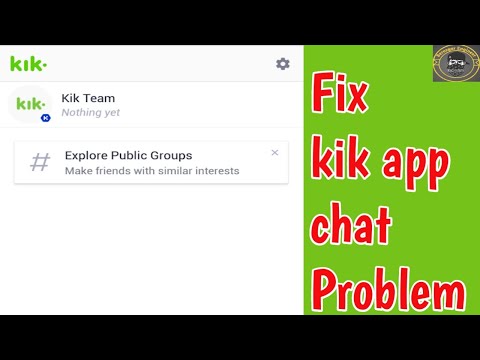 Fix kik app new chats not showing | kik new chat not working | Kik app chat problem