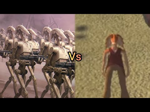 100 Battle Droids vs. High Defense Gungans | Men of War Assault Squad 2 Star Wars Mod