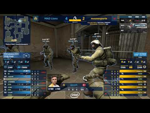 CSGO - MAD Lions vs. mousesports [Dust2] Map 2 - Group B - IEM Katowice 2020