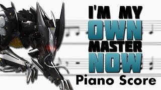 I&#39;m My Own Master Now | Piano Score HARD | Jamie Christopherson | Metal Gear Rising: Revengeance