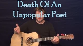 Death of An Unpopular Poet (Jimmy Buffett) Guitar Lesson Strum Fingerstyle How to Play