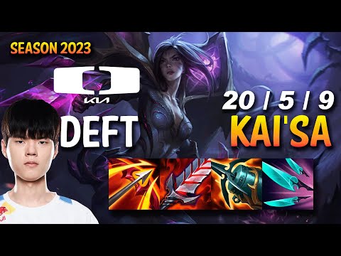 DK Deft KAI'SA vs EZREAL ADC - KR Ranked