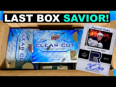HUGE 15 BOX CASE! - 2020-21 Upper Deck Clear Cut Hockey Hobby 15 Box Case Break