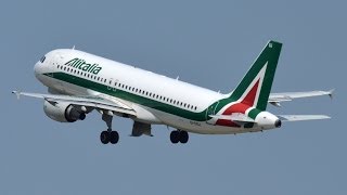 preview picture of video 'décollage d'un Airbus A320-214 d'Alitalia a roissy'