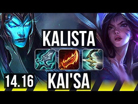 KALISTA & Senna vs KAI'SA & Maokai (ADC) | 900+ games, Godlike, 14/4/7 | EUW Grandmaster | 14.16