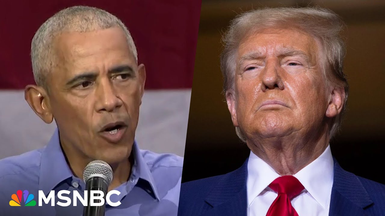 'No evidence that this man thinks about anybody but himself': Obama roasts Trump at Harris rally