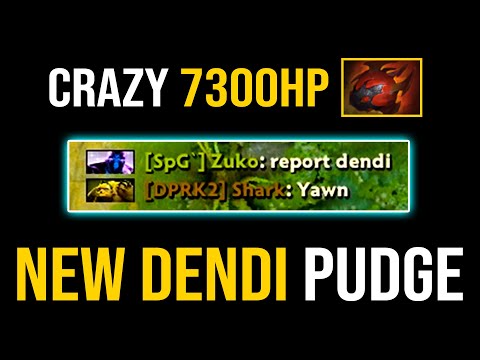 OMG NEW DENDI PUDGE MID - Crazy 23Kills With 7300HP | Pudge Official
