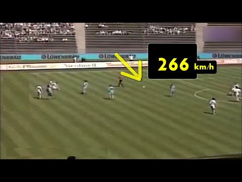 MOST POWERFUL SHOT IN FOOTBALL : INSANE, 266 km/h !