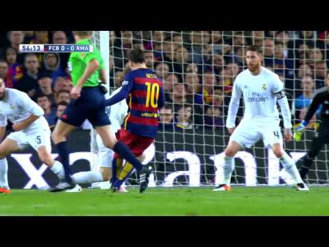 Keylor Navas Save vs Lionel Messi 02/04/2016