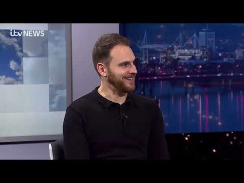 Adam Print on ITV Wales news talking about New Year's Resolutions.