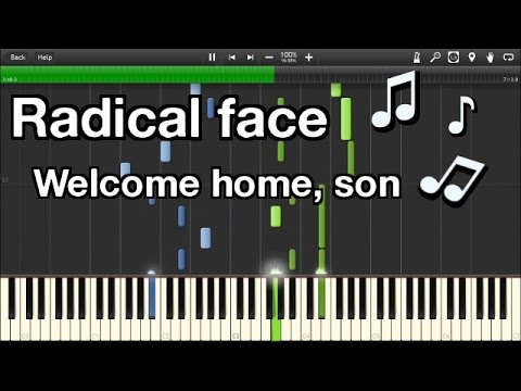 Welcome Home - Radical Face piano tutorial
