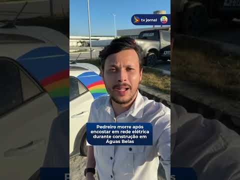 Pedreiro morre após encostar em rede elétrica durante construção em Águas Belas