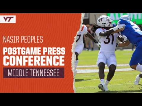 FB: Middle Tennessee  Postgame Press Conference (Nasir Peoples)
