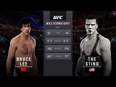 Bruce Lee vs. Sting (EA Sports UFC 2) - Epic Battle 💯 🐲 - Dragon Fights 🐉