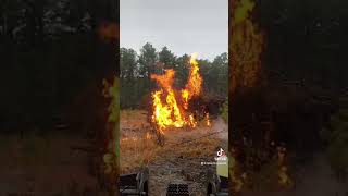 Burn Pile #fire #burning #trees #equipment #gas #flames #elite #farming