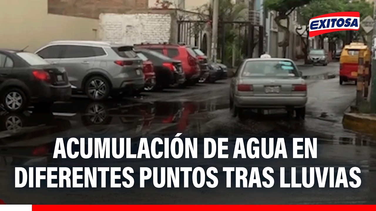 🔴🔵 Lluvias en Lima dejan pistas mojadas y acumulación de agua en puntos de Surco