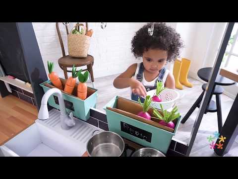 Дитяча кухня KidKraft Farmhouse із системою легкого складання EZ Kraft Assembly (53444)
