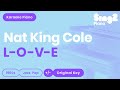 Nat King Cole - L-O-V-E (Karaoke Piano)