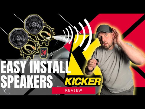 EASY INSTALL Kicker Speakers #kickeraudio #easyinstall #carspeakers