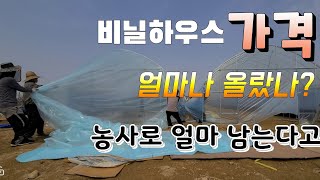 비닐하우스 시공 가격 ? 농사 지어 얼마 남는다고