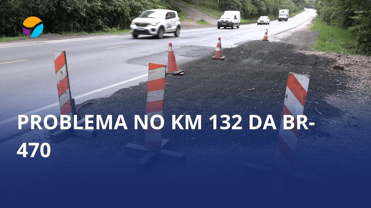 O problema persiste! DNIT volta a executar reparos no km 132 da BR-470