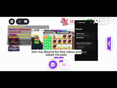 FREE ROBUX AND ADOPT ME PETS !!!