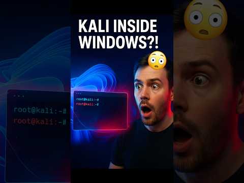 Wait… Kali Linux INSIDE Windows?! Just ONE Command?? 🤯🔥#kali #hacker