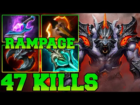 47 Kills + Rampage in Just 30 Minutes !! Ursa Dota 2 Carry Safelane Pro Gameplay Build Guide 7.35