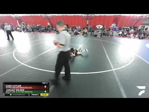 85-94 Lbs Round 2 - Jordan Wilder, Brown Deer Jr Falcons Wrestling Club Vs Cade Cuyler, Milton Mon