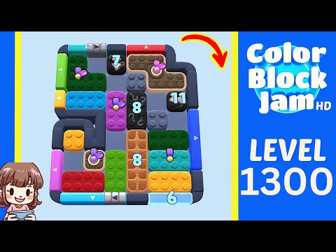 Color Block Jam Level 1300 Solution Walkthrough