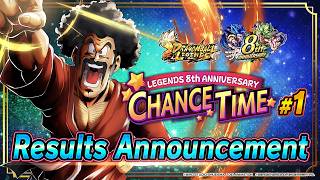 【DRAGON BALL LEGENDS】 "LEGENDS 8th ANNIVERSARY CHANCE TIME!!" #1 Results Announcement