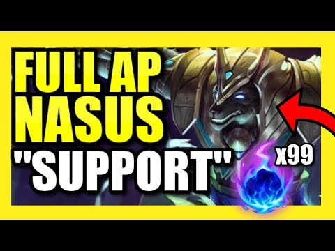 FULL AP NASUS "SUPPORT"! | 21,000 DAMAGE AS SUPPORT?! MOST DAMAGE IN THE GAME! | Best Nasus Build S9