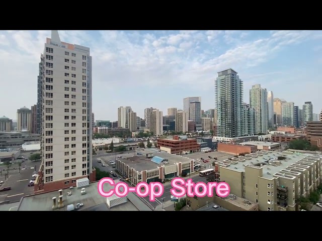 View of Modern 1-Bedroom+Den+Parking+Gym Downtown Beltline Luxury Aptmt | Long ...