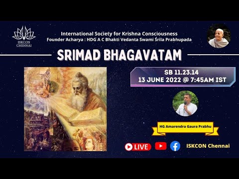 Srimad Bhagavatam - 11.23.14  by HG Amarendar Gaura Prabhu  (June 13)