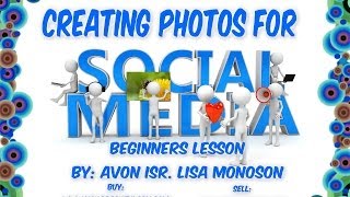Creating AVON Images for Social Media- Beginners PIZAP