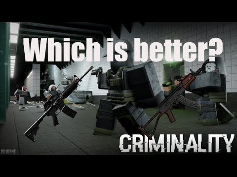 AK-74 vs M4A1 Which one is better? Roblox Criminality