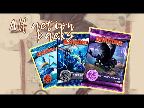 I SPENT ALL ACTION PACKS | Dragons: rise of Berk