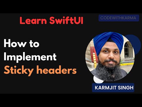 Learn SwiftUI Development | Implement sticky headers