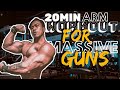 20 MINUTES ARM WORKOUT FOR MASSIVE GUNS!!!