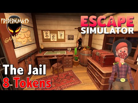 Escape Simulator : THE JAIL Wild West DLC / 8 Tokens Location
