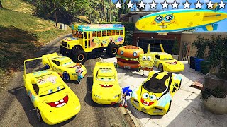 Download lagu I STOLE UPDATED SPONGEBOB CARS WITH SONIC AND SPONGEBOB FROM REAL LIFE IN GTA 5 mp3