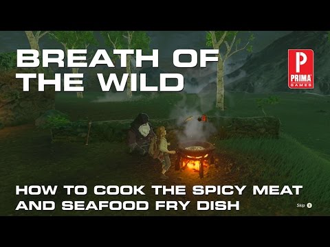 Zelda: Breath of the Wild - How to Cook the Spicy Meat and Seafood Fry Dish