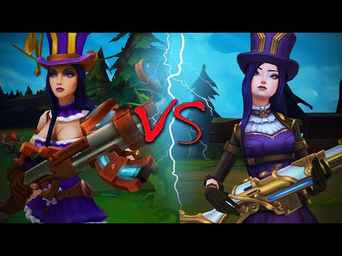 CAITLYN VISUAL UPDATE REWORK 2021 ALL SKINS OLD VS NEW COMPARISON - League of Legends