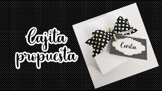 Cajita Sorpresa para Madrina & Padrino...propuesta querés ser mi padrino/madrina