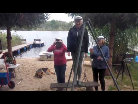 Agroturystyka Greanna rozdanie nagród po zawodach wędkarskich.