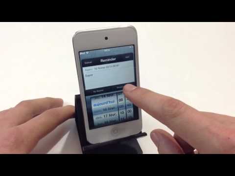 comment modifier rappel alarme iphone